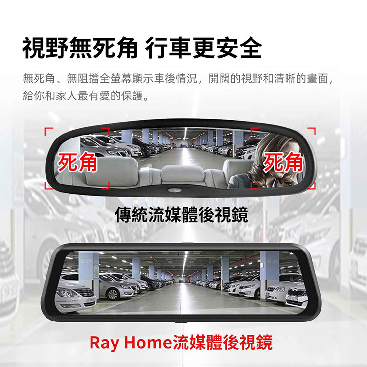 PAPAGO Ray  Home WIFI 電子後視鏡行車紀錄器