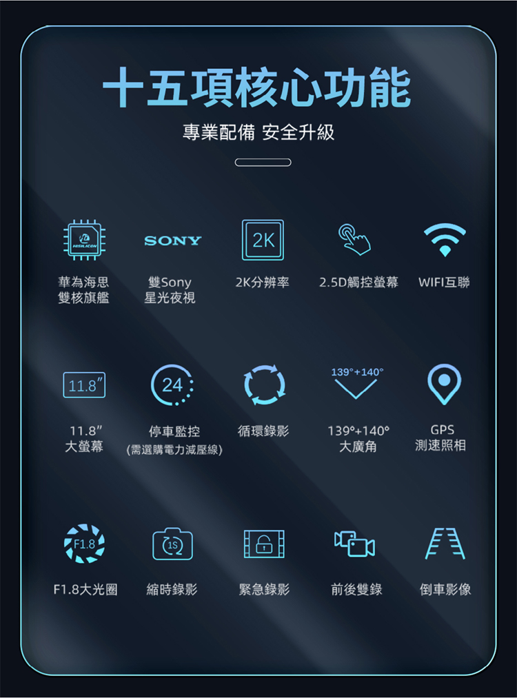 PAPAGO RAY9 WIFI 前後行車紀錄器