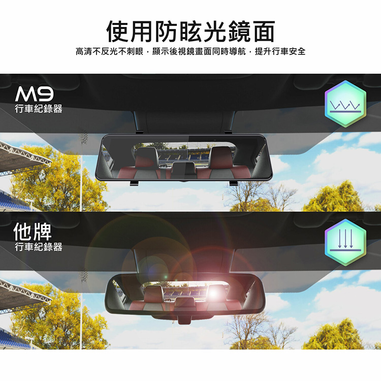 coral m9 前後錄影行車紀錄器