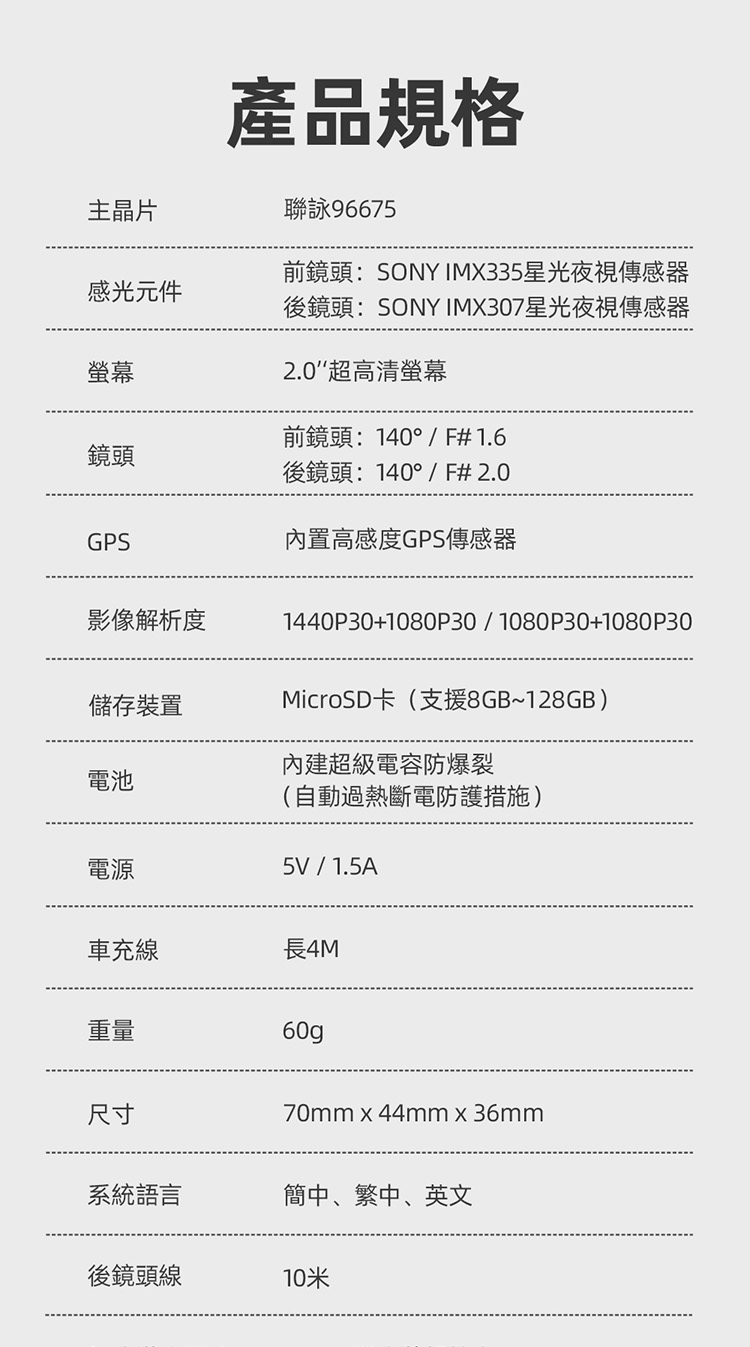 PAPAGO G5 星光夜視