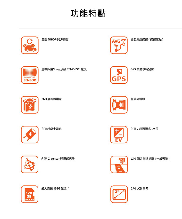 Mio D35 雙鏡頭行車紀錄器